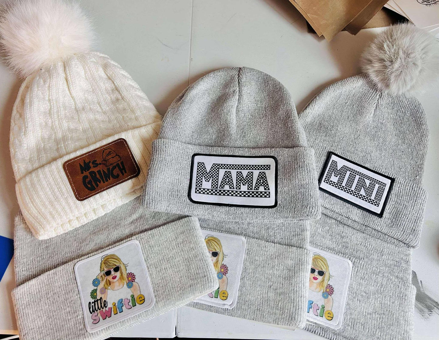 Mama & Mini Beanies- Matching Beanies- Matching Hats- Winter Hats- Beanies- Mama Beanie- Mini Beanie