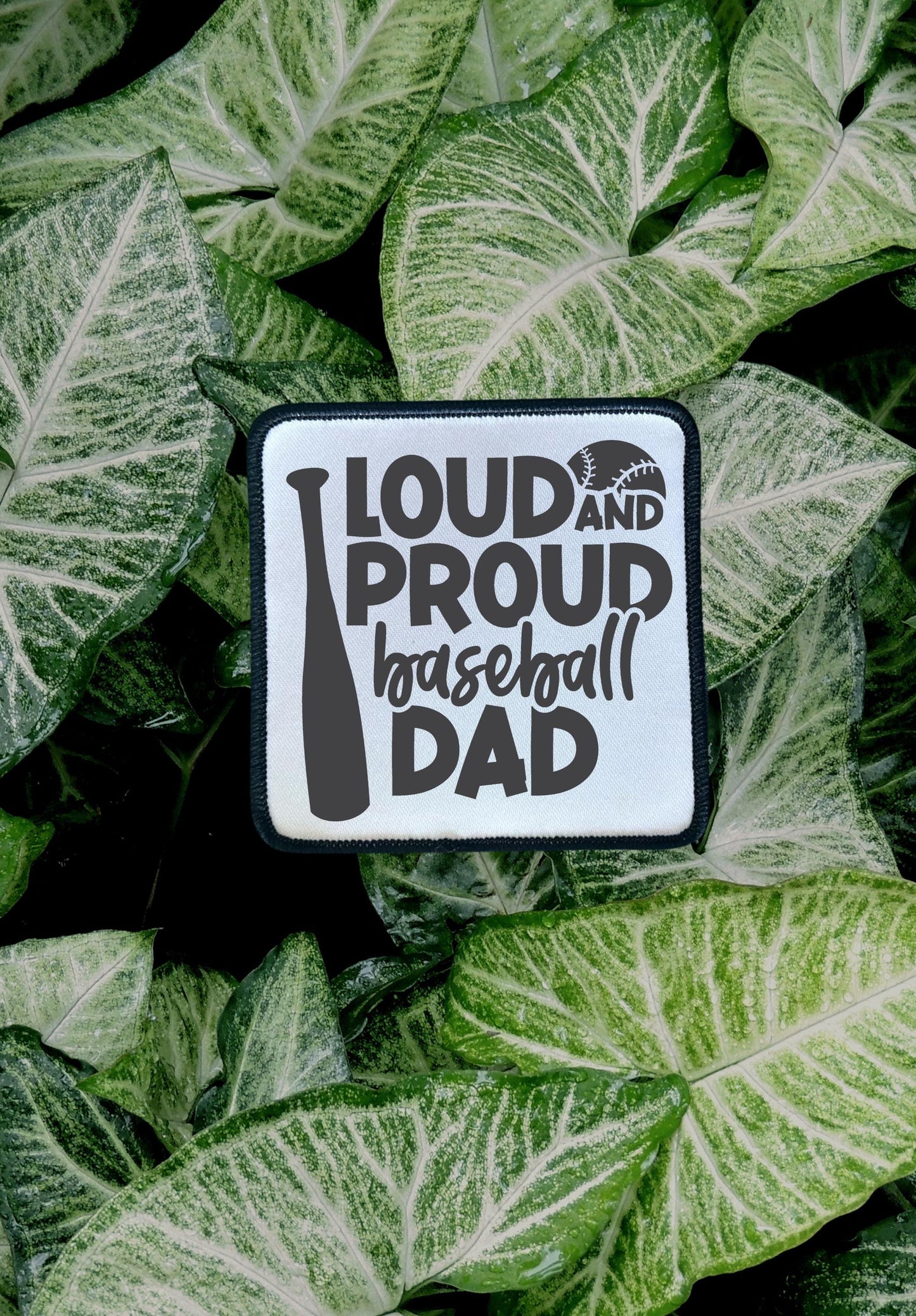 Baseball Patches- Loud and Proud Mom- Loud and Proud Dad- Sublimation Patches- Iron On