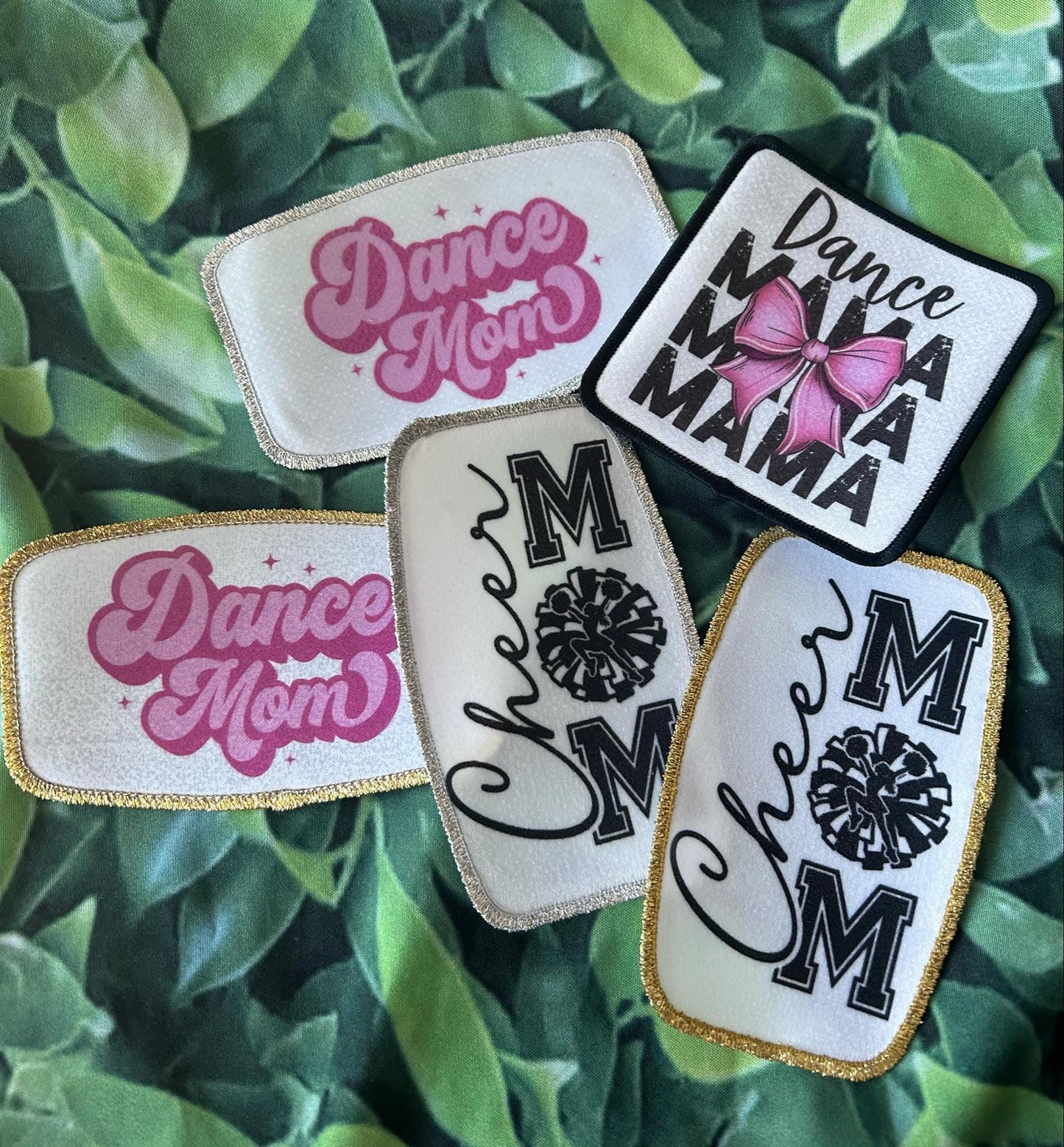 Cheer Mom- Gold Sparkle- Silver Sparkle- Patches- Custom Patches- Cheer Patch- Iron On