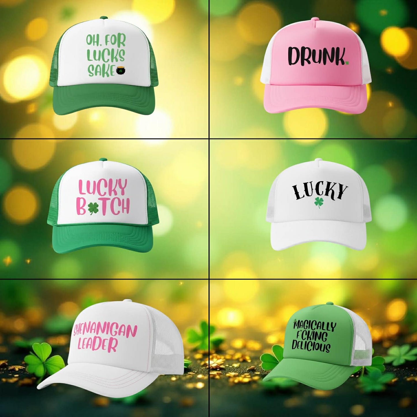 St Patrick's Day Hat Chains - Lucky- Charms