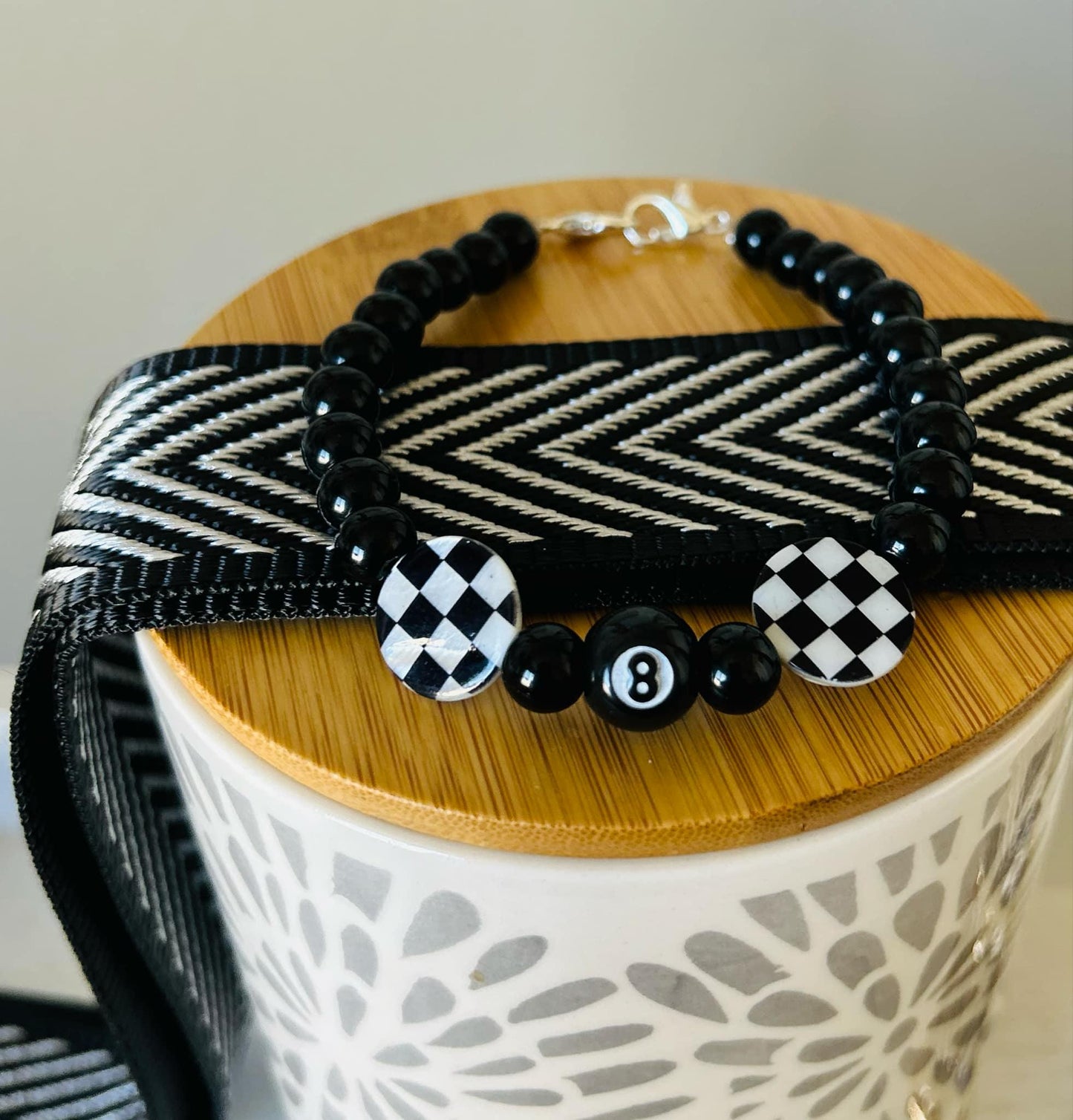 Hat Chains- Trucker Hat Chains- Beer Cap Hat Chains- 8 Ball- Trendy Trucker Hats- Handmade- Custom- Trucker Hats