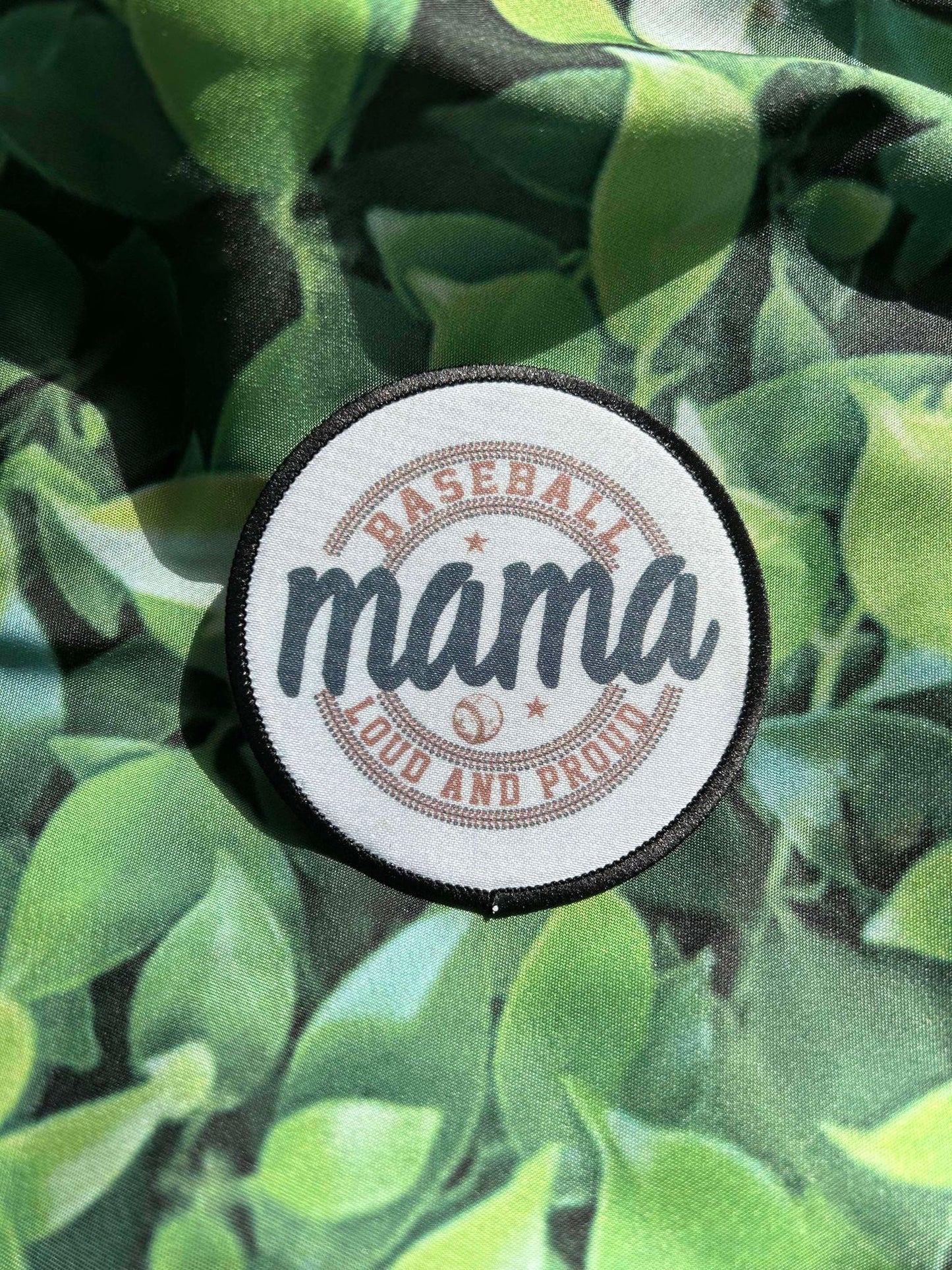 Baseball Mama Patches- Loud and Proud Sports Moms- Patches- Sublimation Patches- Trucker Hat Patches- Custom Patches- Baseball Patches- Iron