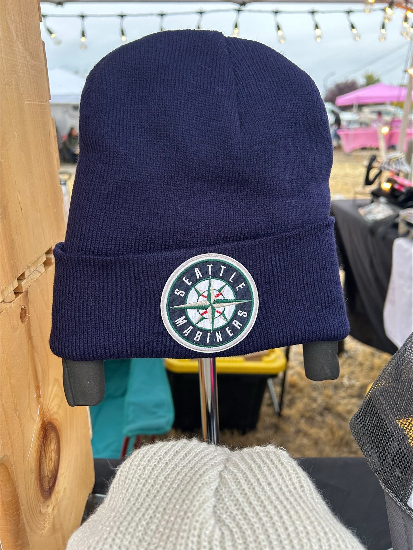 Mariners Beanie- Custom Hat- Seattle Baseball