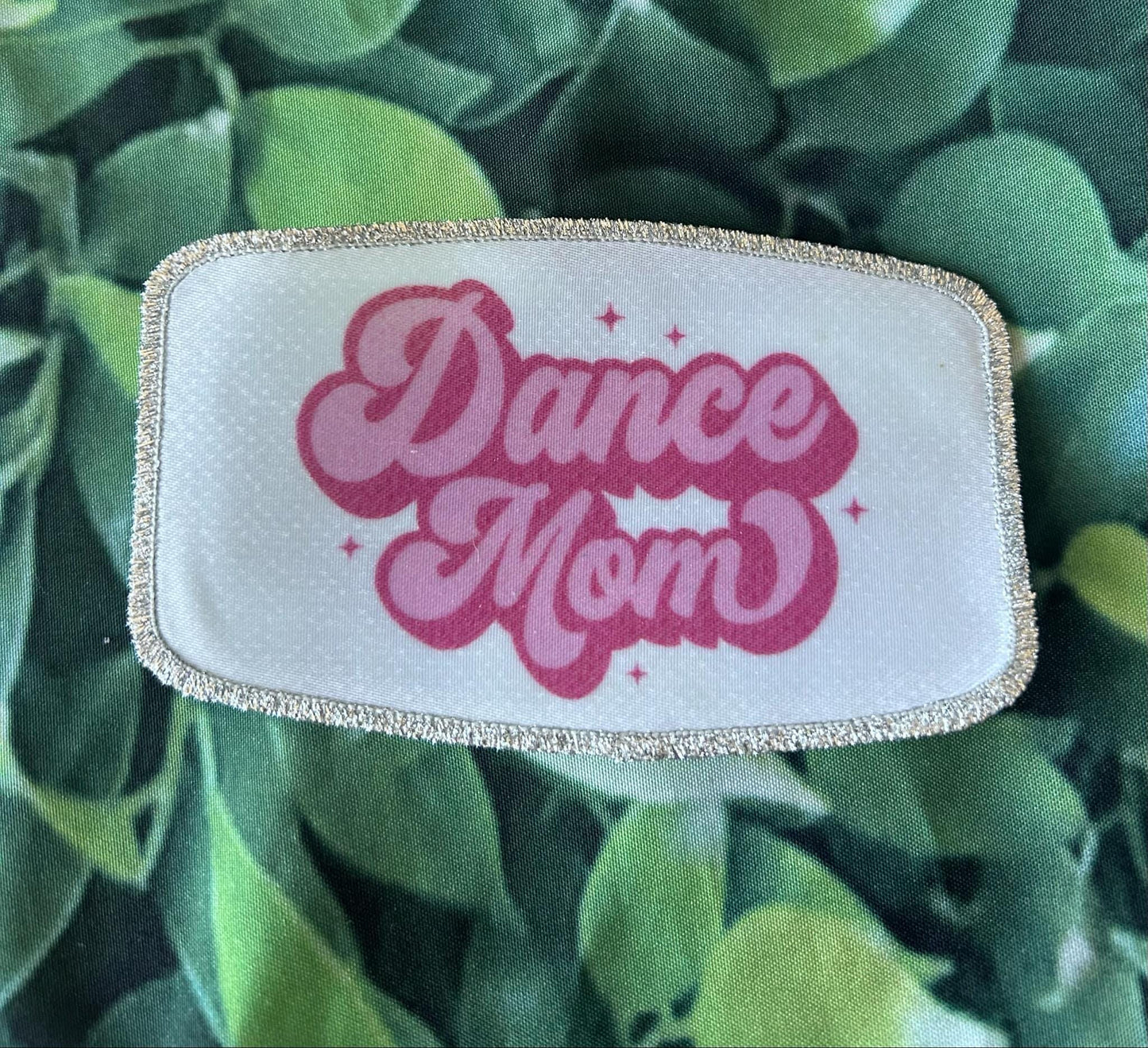 Dance Mom- Dance Mama- Dance Patches- Silver Glitter- Gold Glitter- Patches- Iron On