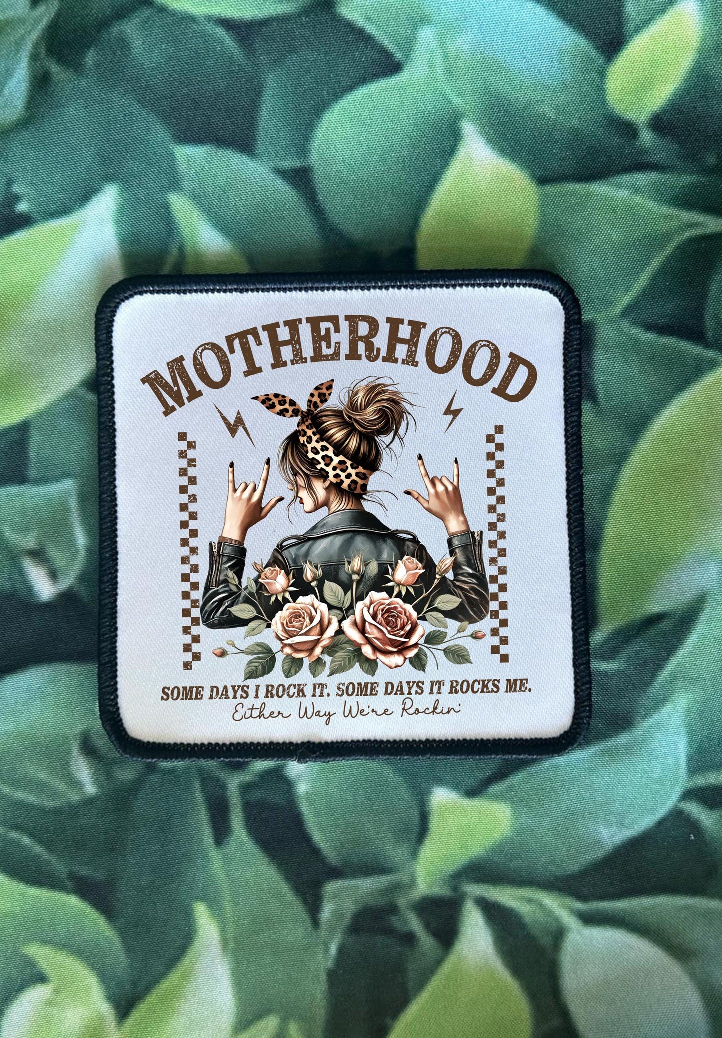 Sassy  Motherhood Patches! Cool Moms Have Tattoos- Mind Your Own Motherhood- Iron On- Sublimation-Sassy Sayings- Trucker Hats-Custom Patches