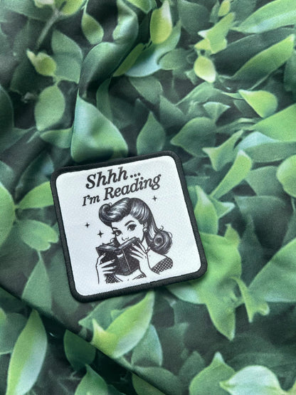 Sassy Patches- Sublimation- My Alone Time Is For Everyone's Safety- Shhh I'm Reading- Books- Iron On- Funny Patches