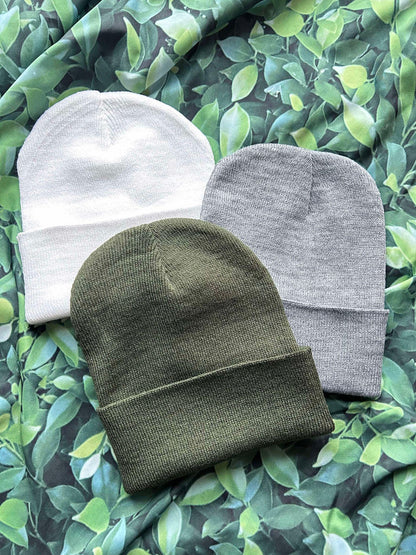 Create Your Own Beanies- Lots of Colors- Warm Hats- Trendy Beanies- Add Patches
