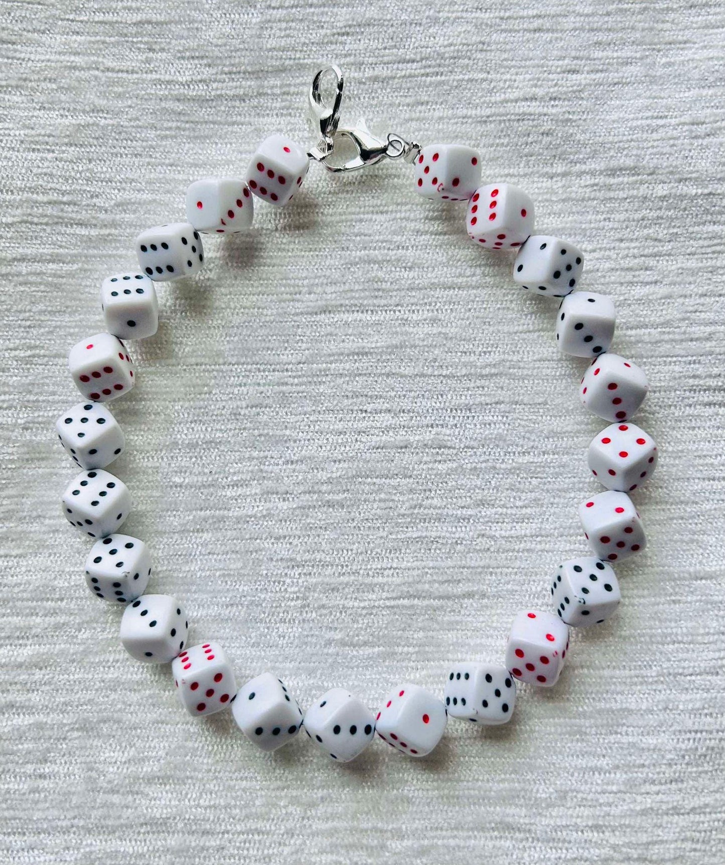 Dice Hat Chains- Hat Chain- Dice- Viva Las Vegas- Black Dice- White Dice- Game Night- Trucker Hats