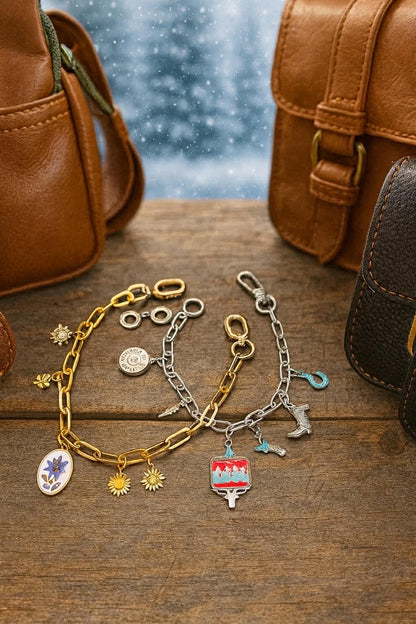 Charm Bag Chain- Charm Purse Chain- Purse Keychain- Backpack Chain- Custom Christmas Gift