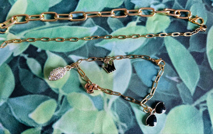 Charm Bracelets- Trendy Jewelry- Create Your Own Jewelry- Gold Chain- Silver Chain- Black Chain