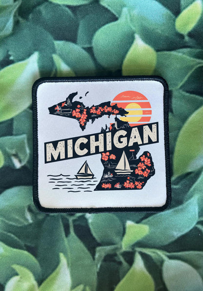 State Patches- Iron On- Michigan- Utah- New York- Delaware- North Carolina- Kentucky- Montana- Trucker Hats- Sublimation- Beanies