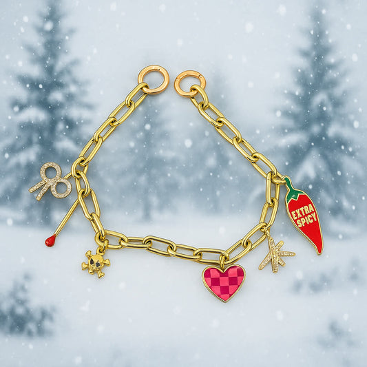 Charm Bag Chain- Charm Purse Chain- Purse Keychain- Backpack Chain- Custom Christmas Gift