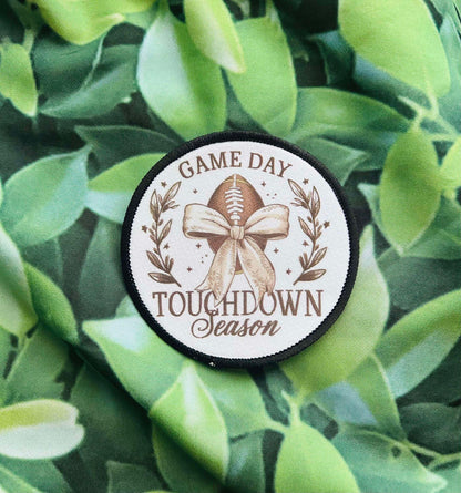 Football Patches- Football Mama- Game Day- Touchdown- Touchdown Season- Football Season- Hat Patches- Sublimation- Hat Patches- Trucker Hats