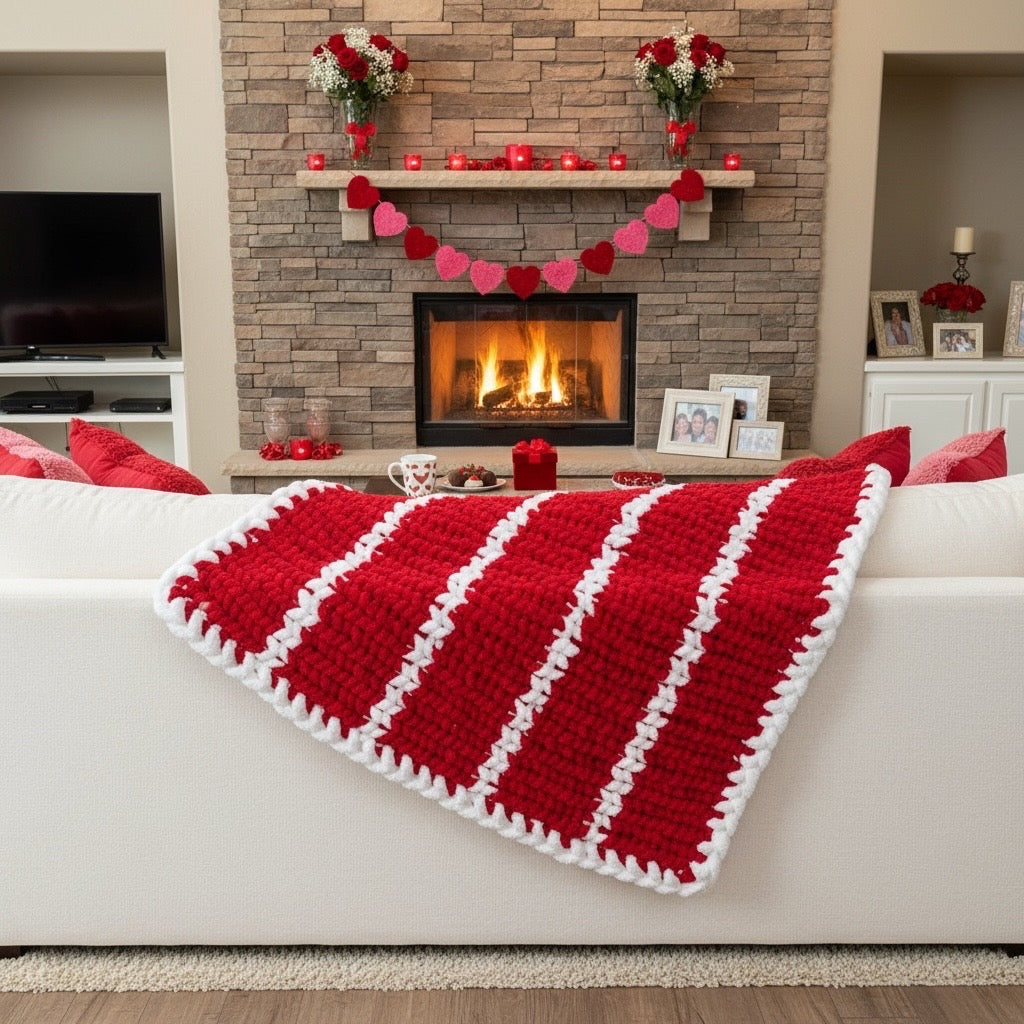 Chunky Hand Knit Blanket