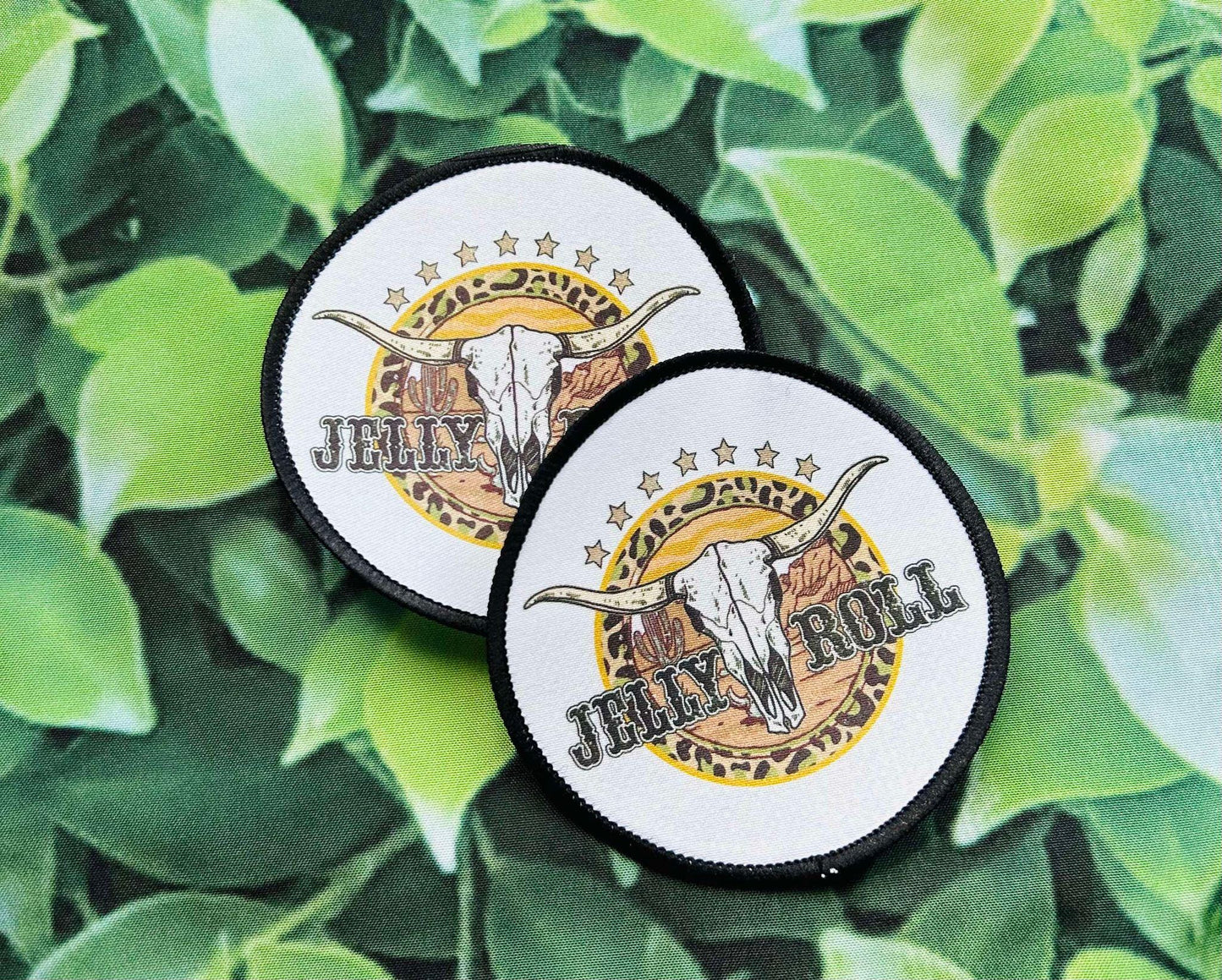 Jelly Roll- Patches- Iron On- Hat Patches- Trucker Hat- Jean Jacket- Jelly Roll Patch- Country Singer- Keepin' The West Wild