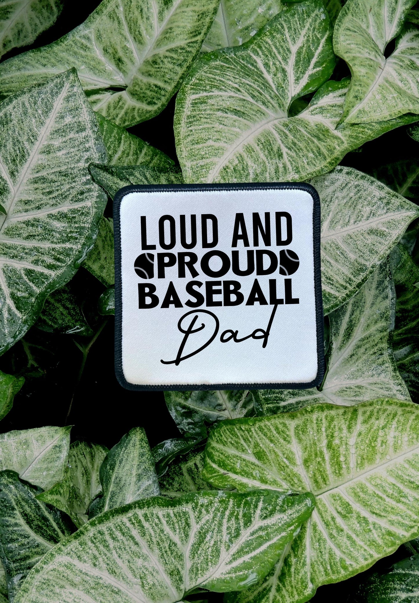 Baseball Patches- Loud and Proud Mom- Loud and Proud Dad- Sublimation Patches- Iron On