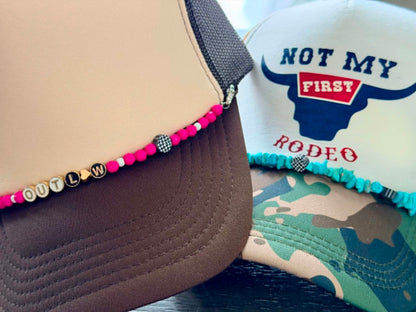 Country Girl Hat Chains- Country- Turquoise- Custom Chains- Trucker Hat Chains