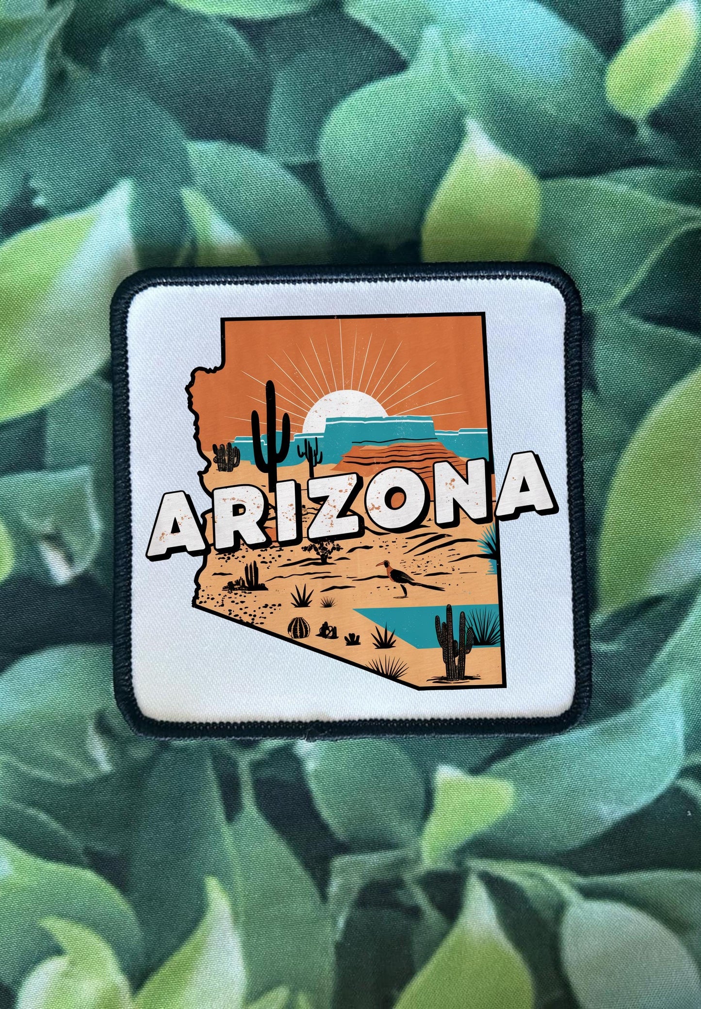 State Patches- Florida- Maine- Ohio- Texas- Georgia- California- Arizona- Rhode Island- Colorful Patches- Sublimation- Iron On