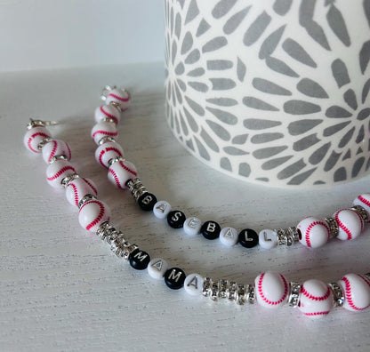 Softball Mama Hat Chain- Baseball Hat Chain- Soccer Mom Hat Chain- Trucker Hats- Custom Hats- Custom Hat Chains- Football Mama-Mama Bling