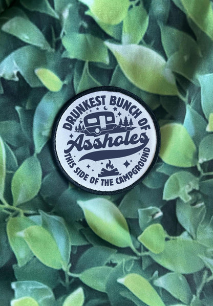 Funny Camping Patches- Camping & Beer- Sassy Patches- Trucker Hat Patches- Custom Patches- Custom Hats- Hats for Camping-Sublimation-Iron On