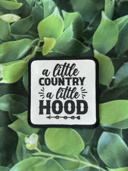 Country Patches- Raised on 90s Country- Fueled By Coffee & Country Music- A Little Country A Little Hood-Just A Small Town Girl- Iron On