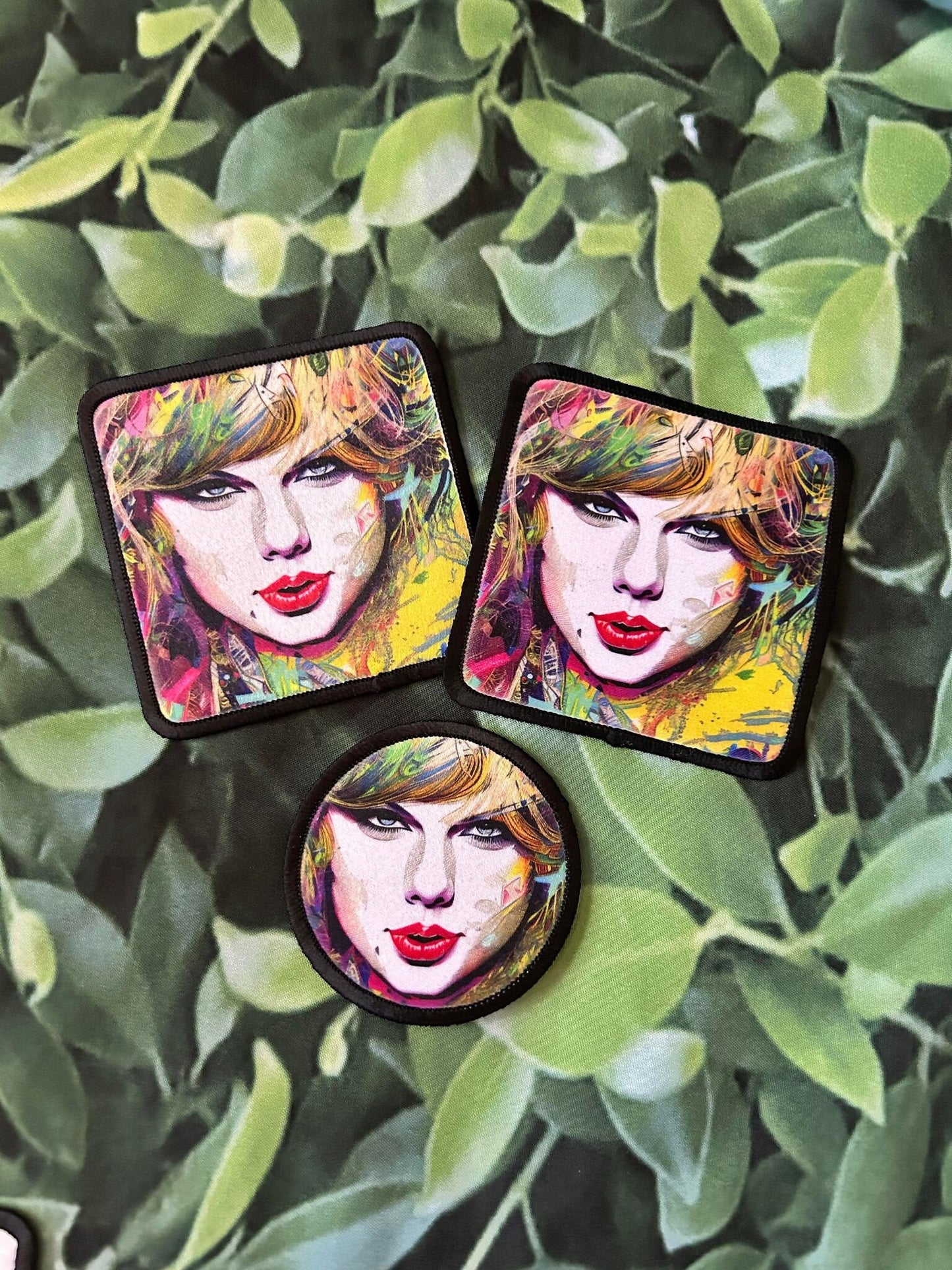 Taylor Swift Patch- Full Color Taylor Swift Face- Sublimation Patch- Hat Patch- Trucker Hat Patch