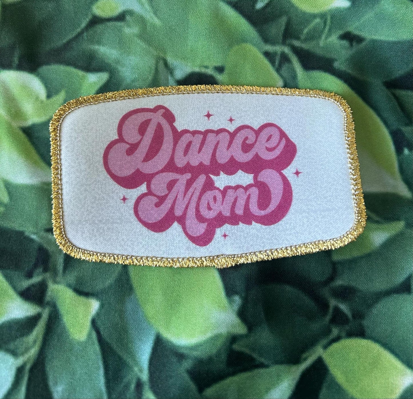 Dance Mom- Dance Mama- Dance Patches- Silver Glitter- Gold Glitter- Patches- Iron On