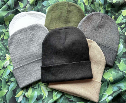 Create Your Own Beanies- Lots of Colors- Warm Hats- Trendy Beanies- Add Patches