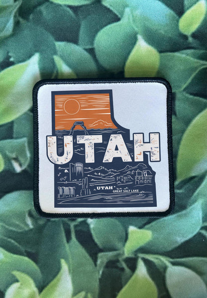 State Patches- Iron On- Michigan- Utah- New York- Delaware- North Carolina- Kentucky- Montana- Trucker Hats- Sublimation- Beanies