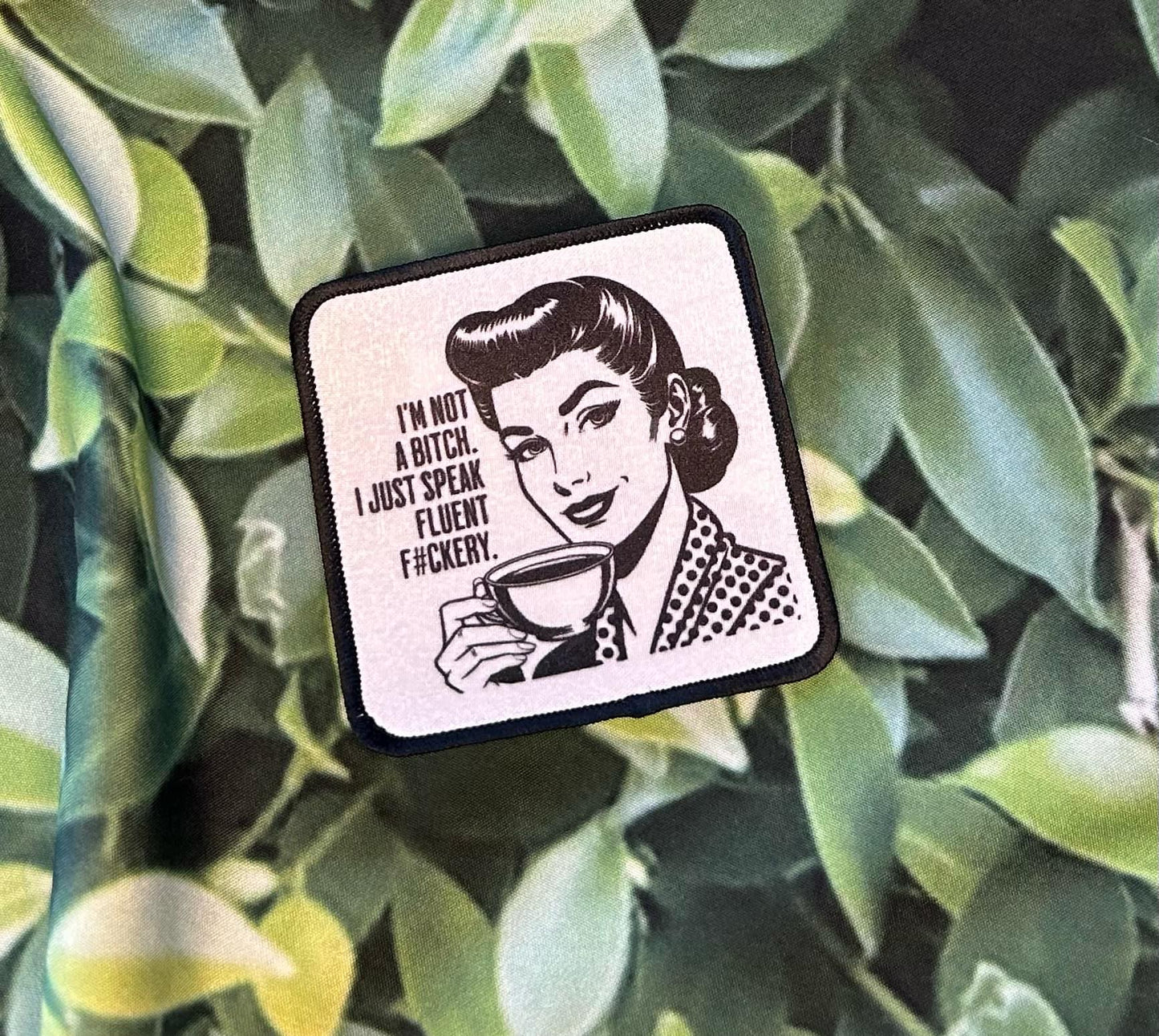 Sassy Patches- Retro Women- Yes I'm Pretty, Pretty Tired of This- I'm Not A B**ch- Iron On- Trucker Hats- Edgy Patches- Humorous