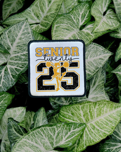 Best Dance Mom Ever- Senior 2025 Cheer- Football Cheer Patches- Colorful Cheer Patches- Custom Patches- Iron On