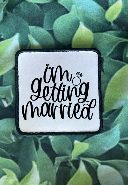 Bachelorette Party Weekend Patches- Trucker Hats- Custom Patches- Sublimation- Iron On- Wedding Party- I'm Getting Married