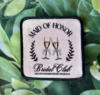 Wedding Party Patches- Bachelorette Party- Trucker Hats- Bridal