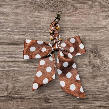 Keychains- Silk Bow- Charms- Backpack Charms- Purse Chains