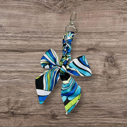 Keychains- Silk Bow- Charms- Backpack Charms- Purse Chains