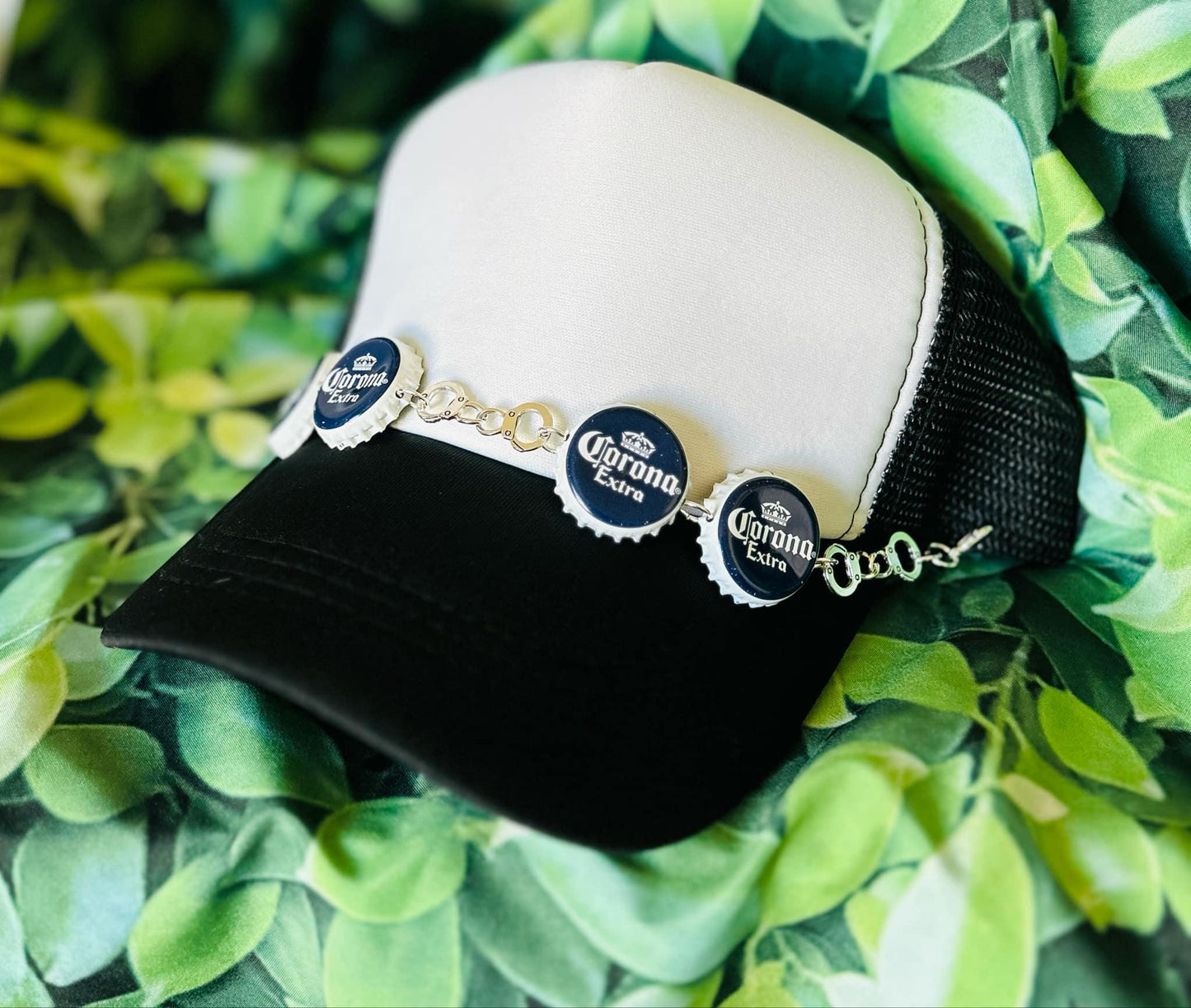 Hat Chains- Trucker Hat Chains- Beer Cap Hat Chains- 8 Ball- Trendy Trucker Hats- Handmade- Custom- Trucker Hats
