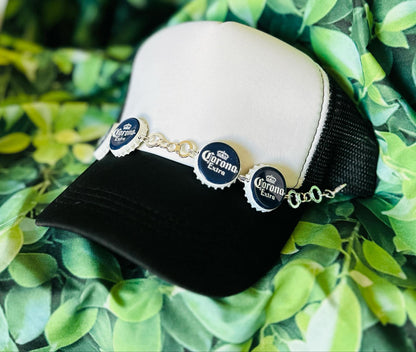Hat Chains- Trucker Hat Chains- Beer Cap Hat Chains- 8 Ball- Trendy Trucker Hats- Handmade- Custom- Trucker Hats