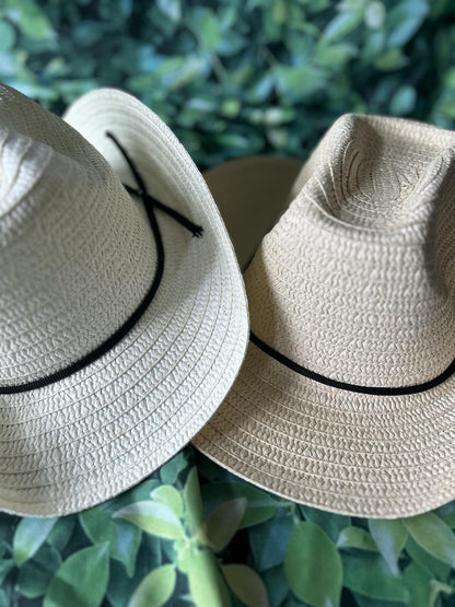 Straw Cowgirl Hat- Create Your Own!- Boho Cowgirl Hat- Cowboy Hat- Straw Hat- Straw Sun Hat- Summer Hat- Trendy Hats