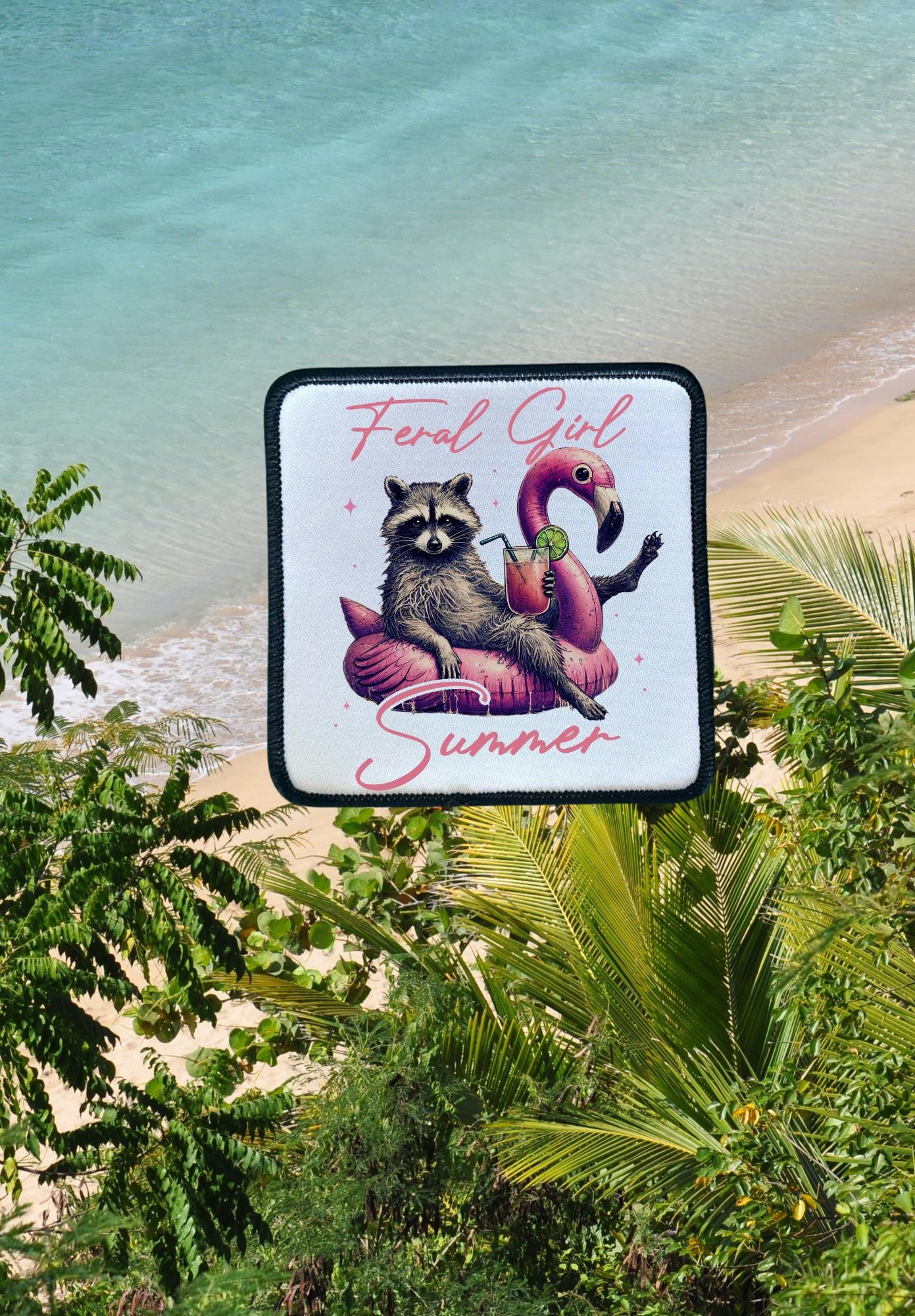 Girls Trip Patches- Patches- Hat Patches- Summer- Colorful Patches- Trucker Hats- Custom Patches- Iron On - Feral Girl