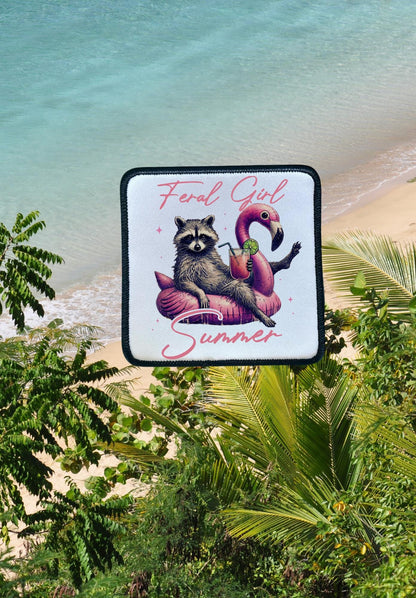 Girls Trip Patches- Patches- Hat Patches- Summer- Colorful Patches- Trucker Hats- Custom Patches- Iron On - Feral Girl