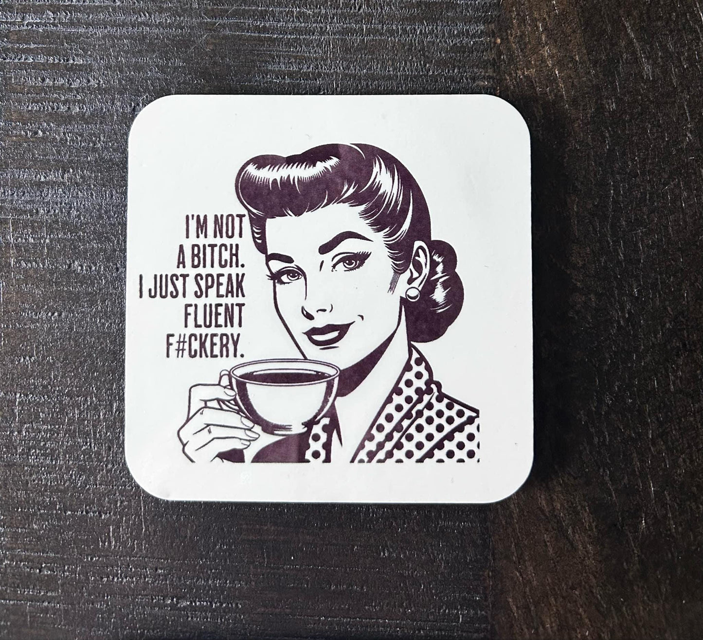 Sassy Magnets- Fridge Magnets- Retro Girls- Pin Ups- The Hell I Won't- Consider Zipping It- I'm Just A Girl