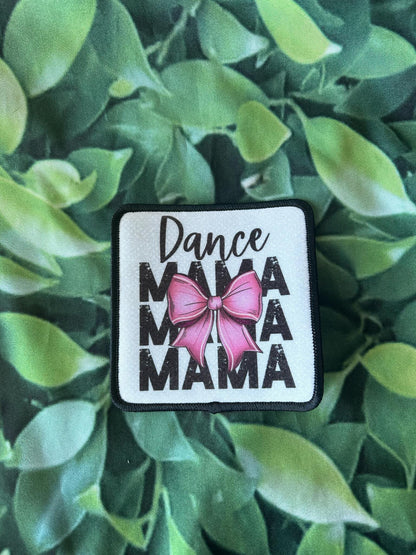 Dance Mom- Dance Mama- Dance Patches- Silver Glitter- Gold Glitter- Patches- Iron On