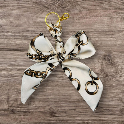 Keychains- Silk Bow- Charms- Backpack Charms- Purse Chains
