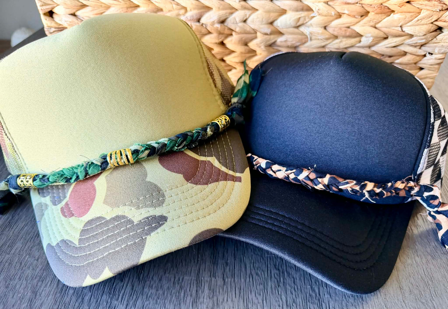 Bandana Trucker Hat Chains - All Colors & Designs- Neon- Camo