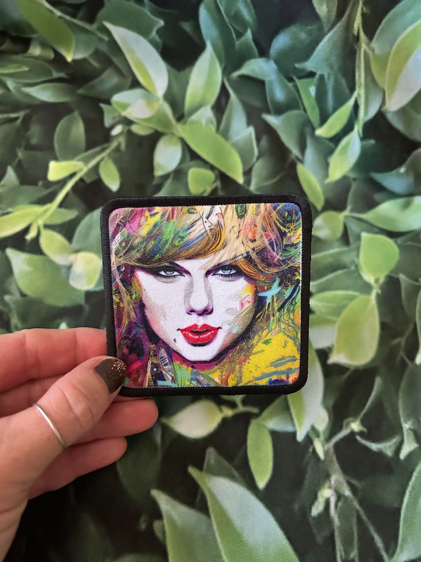 Taylor Swift Patch- Full Color Taylor Swift Face- Sublimation Patch- Hat Patch- Trucker Hat Patch