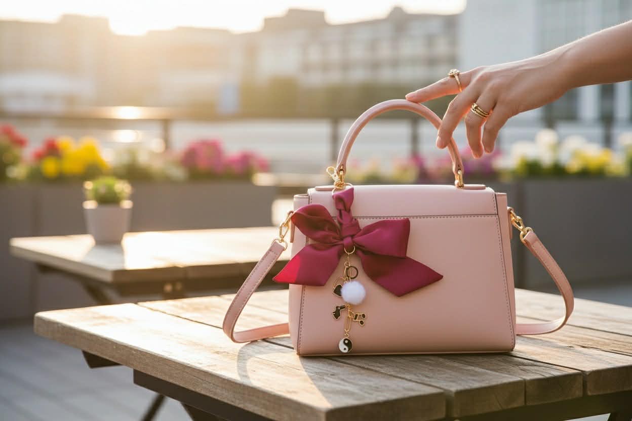 Keychains- Silk Bow- Charms- Backpack Charms- Purse Chains