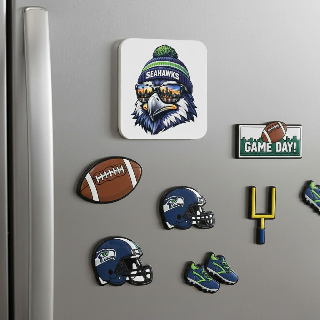 SEAHAWKS! Celebrate With A Custom Magnet! Football Magnet- Great Gift