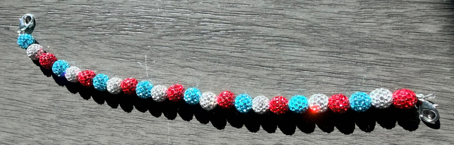 Red, White & Blue Hat Chain Collection- 4th of July- Trucker Hat Chains