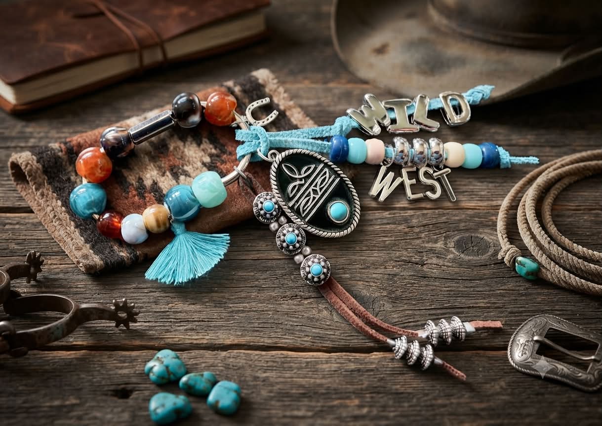 WESTERN KEYCHAINS! One of a Kind - Sassy