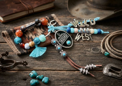 WESTERN KEYCHAINS! One of a Kind - Sassy